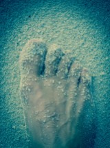 Love walking barefoot on the beach